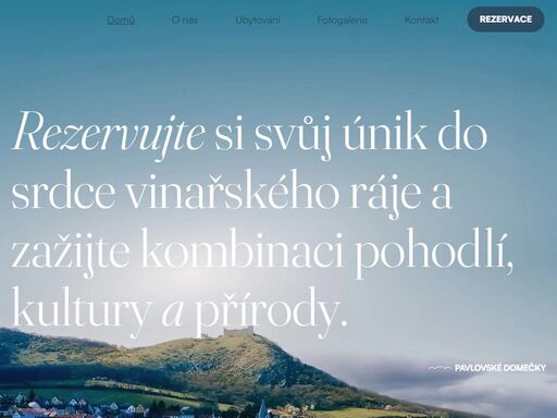 www.pavlovskedomecky.cz