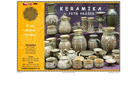 autorská originální keramika petr prášek, vodňany