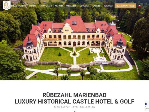 rübezahl marienbad historical castle hotel is a luxurious hotel ideal for relaxation, golf & congress tourism, family vacation, spa and massages.