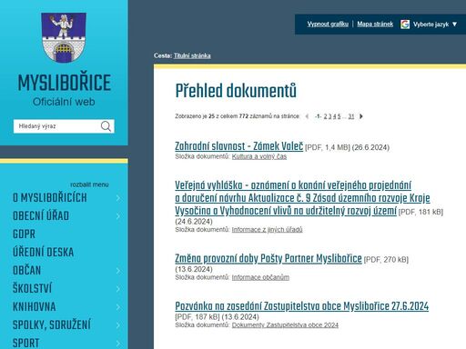 www.mysliborice.cz