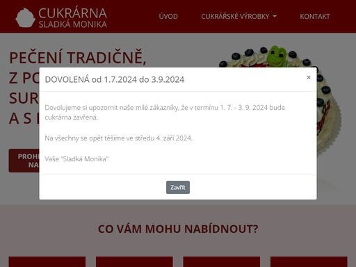 www.cukrarnasladkamonika.cz