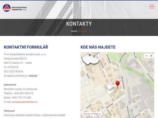 www.podjestedska.cz/kontakty