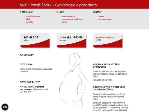 gynekologická ordinace, praha. komplexní gynekologická ambulantní péče, těhotenská poradna.