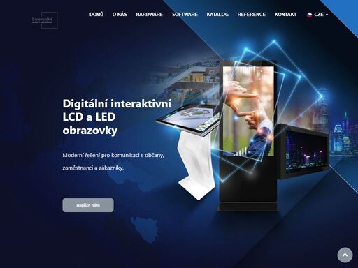 prodej a pronájem interaktivních lcd a velkoplošných led obrazovek včetně nejpokročilejšího ovládacího softwaru v českém jazyce.