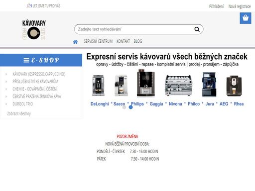 www.kavovary-prodej-servis.cz