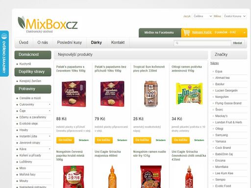 internetový obchod mixbox nabízí mnoho zajímavého zboží různého zaměření.