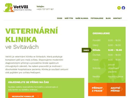 vetvill - veterinární klinika svitavy