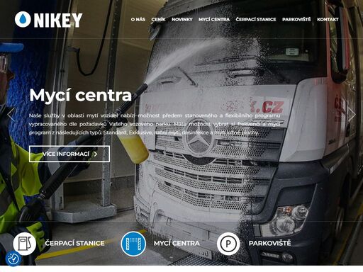 společnost nikey s.r.o. provozuje řetězec 16 mycích a 17 čerpacích stanic s vyspělou technologií specializovaných na nákladní a autobusovou dopravu po celé české republice.