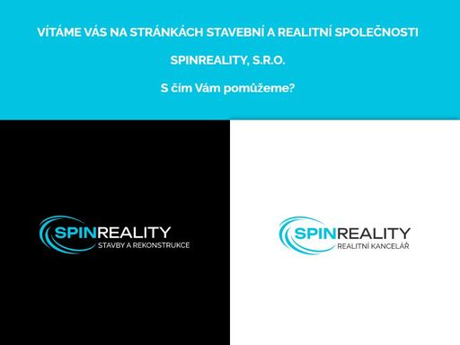 realitní kancelář spinreality, s.r.o. poskytuje komplexní realitní služby za pomoci moderních technologií a spolehlivého a rychlého jednání.