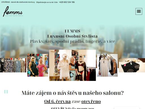 femms - v naší specializované prodejně dámského prádla vám nabízíme ty nejluxusnější značky prádla a plavek a společně s tím také profesionální poradenství.