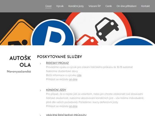 www.autoskolanovovysocanska.cz