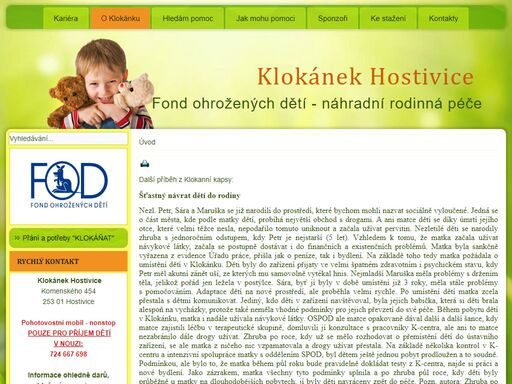 www.klokanekhostivice.cz