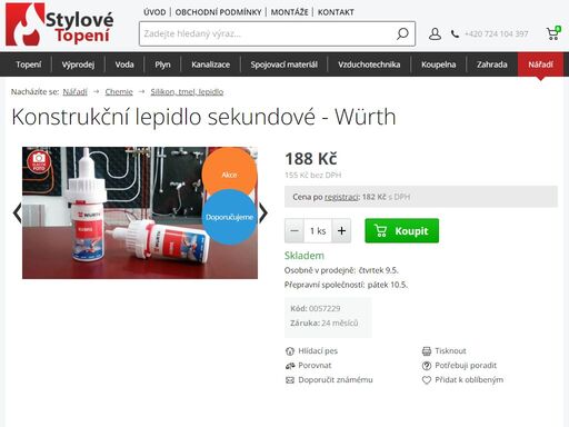 stylové-topení.cz je prodejce sanitární techniky, kanalizace, topení, vody a plynu
