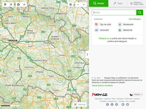 nejpoužívanější mapový portál v čr s celou řadou tématických map - základní, turistickou, cyklistickou, dopravní a plno dalších. nabízí možnost reálného leteckého, panoramatického nebo 3d pohledu. rozsáhlé množství obsahu, firem a turistických bodů zájmu. umožňuje vyhledávání, plánování tras, měření a tvorbu vlastních značek.