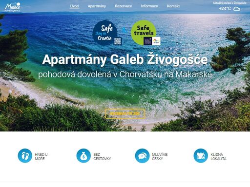 s námi do chorvatska přes 24 let! prožijte báječnou dovolenou v klidném a krásném ubytování v apartmánech živogošće  | meteor
