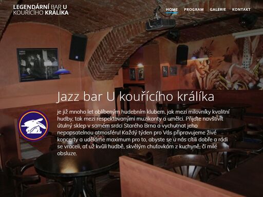 jazz bar u kouřícího králíkaje již mnoho let oblíbeným hudebním klubem, jak mezi milovníky kvalitní hudby, tak mezi respektovanými muzikanty a umělci.