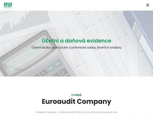 euroaudit company – nezávislá účetní firma, která od roku 2002 provozuje svoji činnost v oblasti účetnictví, auditů a doplňujících služeb.