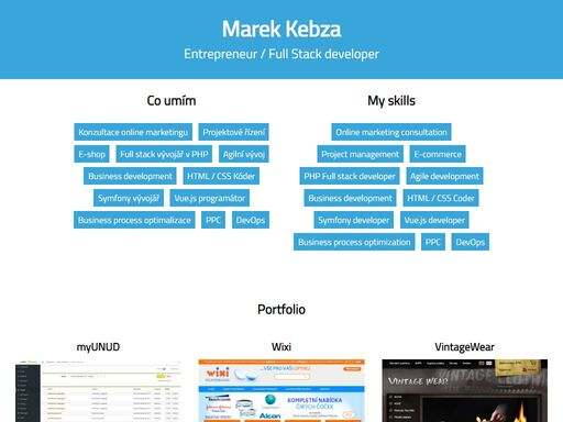 marek kebza - entrepreneur /  full stack developer. contact me to discuss your web needs!