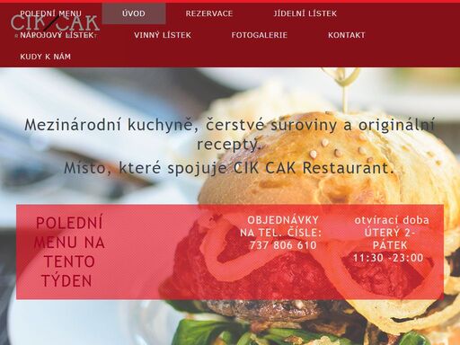 www.cikcakrestaurant.cz