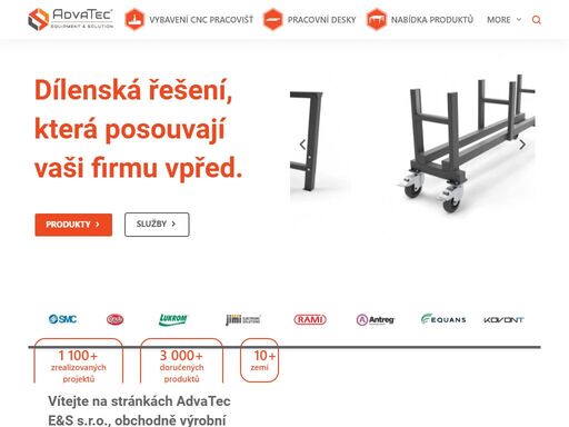 advatec e&s - dílenská řešení, která posouvají vaši firmu vpřed. specializujeme se na výrobu a prodej dílenského nábytku a průmyslového vybavení. advatec e&s