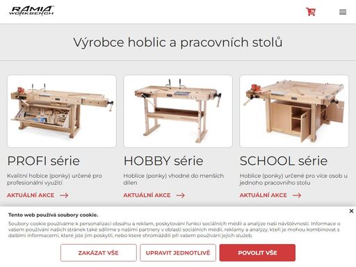 český výrobce dřevěných pracovních stolů a hoblic. více než 20 variant dílenských ponků pro profesionály, kutily i školní dílny. doprava zdarma!