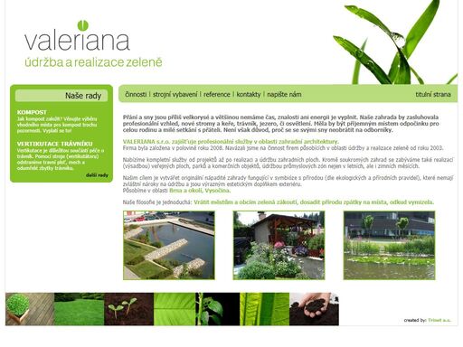 valeriana: údržba a realizace zeleně.