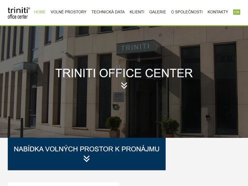 triniti office center je multifunkční soubor skládající se ze tří samostatných budov. jednotlivé budovy jsou založeny na vlastním komunikačním jádru.