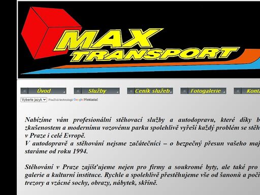 www.maxtransport.cz