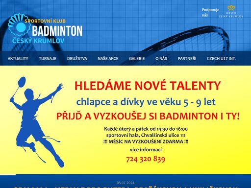 www.badmintonckrumlov.cz