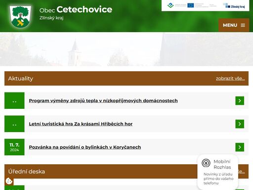 obec cetechovice se nachází v okrese kroměříž, kraj zlínský. ke dni 28. 8. 2009 zde žilo 178 obyvatel.