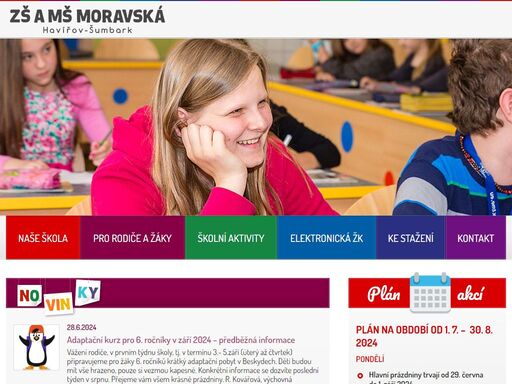 www.zsmoravska.cz