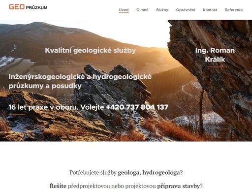 realizuji hydrogeologické průzkumy a posudky a inženýrskogeologické průzkumy jako předprojektovou přípravu pro všechny typy staveb po celé české republice.