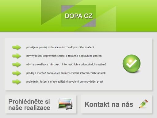 dopa cz, dopravní značení, dopravní zařízení, městské systémy