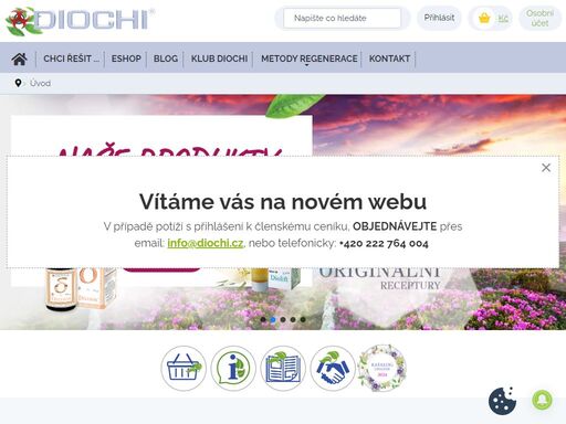 diochi | vývoj, výroba a prodej přírodních bioinformačních doplňků stravy s pozitivními účinky na lidský organismus.