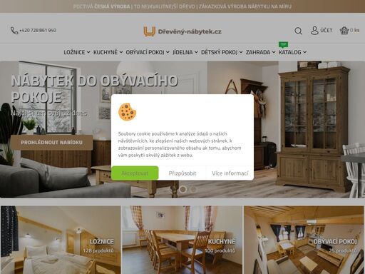 e-shop dřevěný-nábytek.cz provozuje společnost unis-n, která v sedlčanech vyrábí poctivý nábytek z masivu.