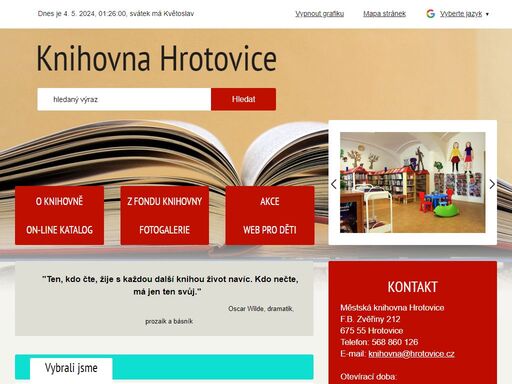 www.knihovnahrotovice.cz