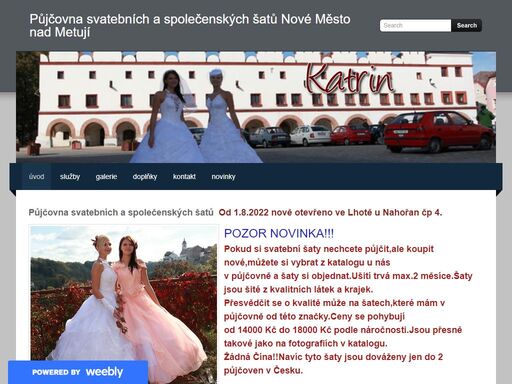 www.svatebnispolecenskesaty.cz