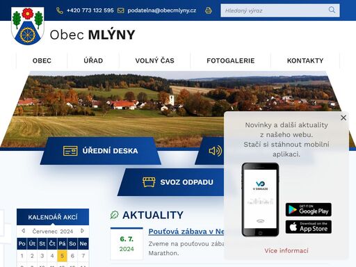 www.obecmlyny.cz