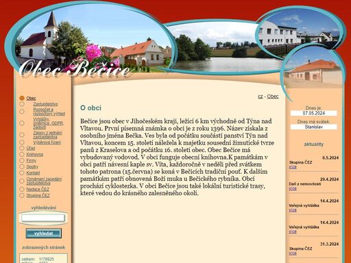 oficiální webové stránky obce bečice