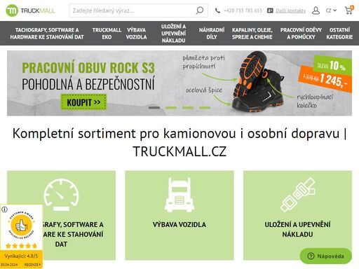 e-shop truckmall - komplexní sortiment pro řidiče, dopravce a firmy. nabízíme široký sortiment pro nákladní, autobusovou i osobní dopravu.