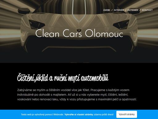 čištění,úklid a ruční mytí automobilů