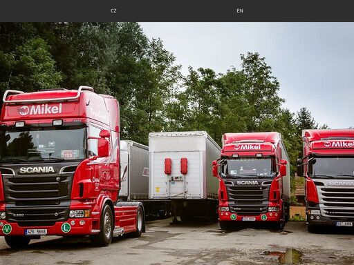 mikel transport s.r.o. od roku 1992 se zabýváme mezinárodní kamionovou dopravou specializující se na velkou británii a země beneluxu.