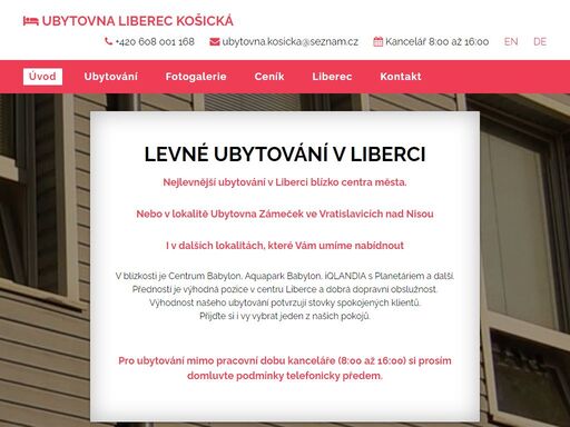 ubytovna-liberec.cz