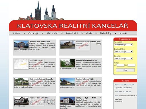 www.klatovskarealitni.cz