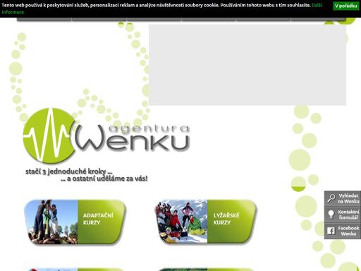 agentura wenku se specializuje na pořádání a organizaci adaptačních, sportovních, vzdělávacích a poznávacích kurzů a volnočasových aktivit pro žáky a studenty.
