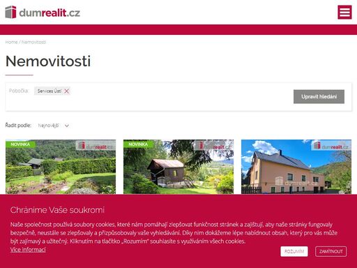 detail pobočky services ústí realitní kanceláře dumrealit.cz. prohlédněte si naše nemovitosti na prodej a pronájem.