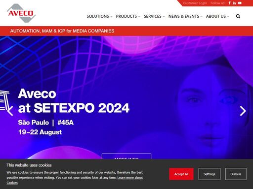 aveco the world’s largest independent automation manufacturer,  provides mcr automation, news production automation, sports playout solutions, integrated playout, facility management and media asset management with workflow automation.
