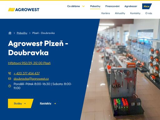 skvěle vybavené centrum pro komunální a zahradní techniku se skvělým servisem.