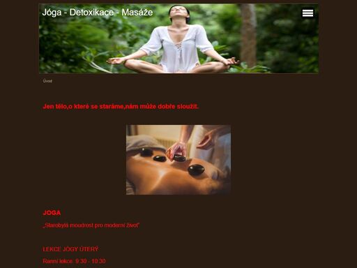 masáže - detoxikace - jóga