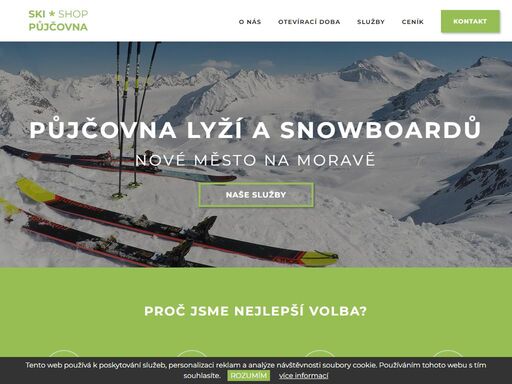 půjčovna lyží a snowboardů nové město na moravě. nejsme jenom půjčovna lyží, nabízíme prodej nového i bazarového vybavení. 